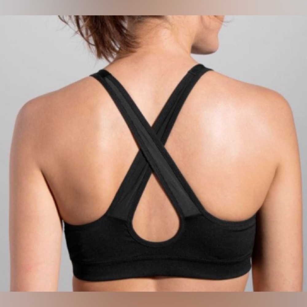 Like New Brooks UpRise Crossback Sports Bra Running Activewear Workout Gym Train